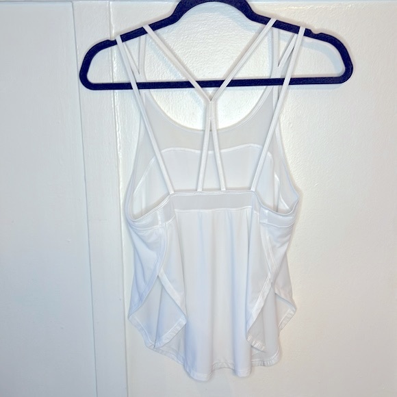 Lululemon Anew White Mesh Strappy Singlet. Tank Top Size XS/S - Picture 5 of 6